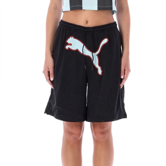 NWT - Puma x Dua Lipa Women’s Butterfly Mesh Basketball Shorts - Size L - Picture 2 of 9